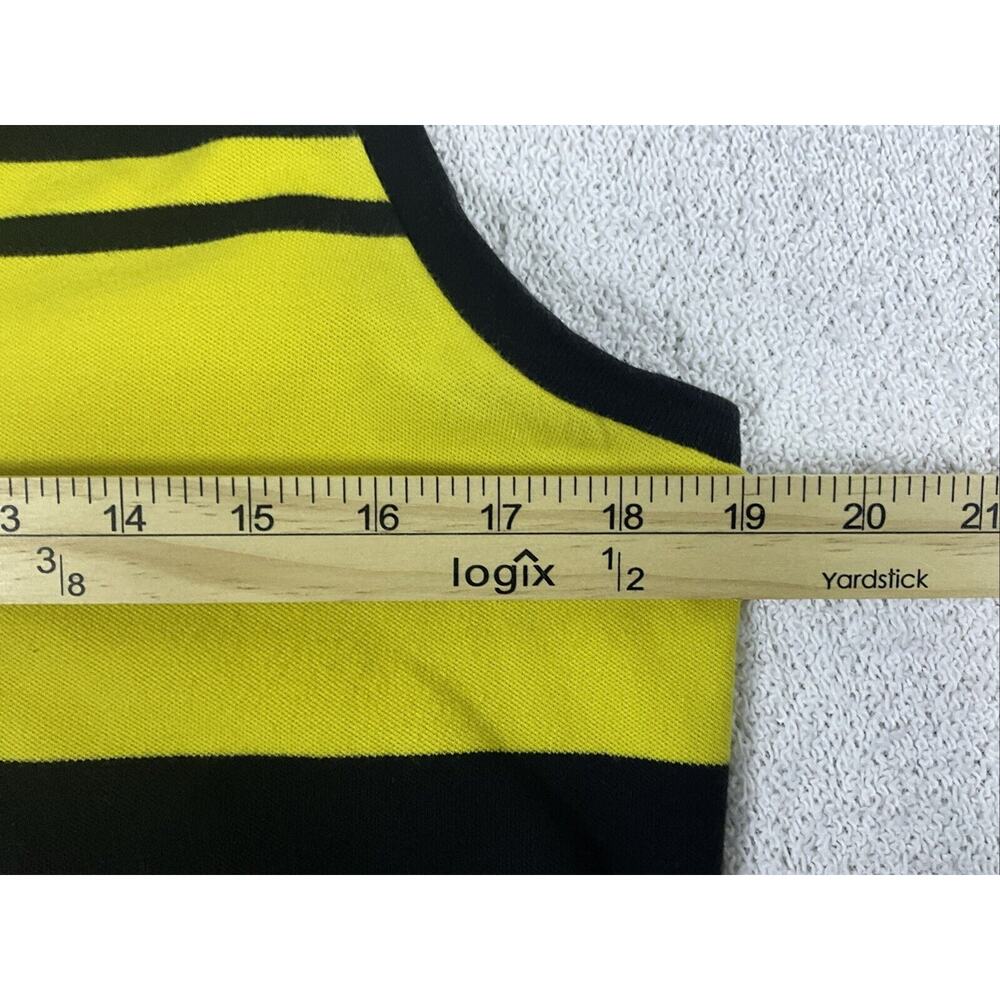 Ralph Lauren Lauren Active Golf Shirt Womens Large Yellow Black Polo Sleeveless - Picture 5 of 8